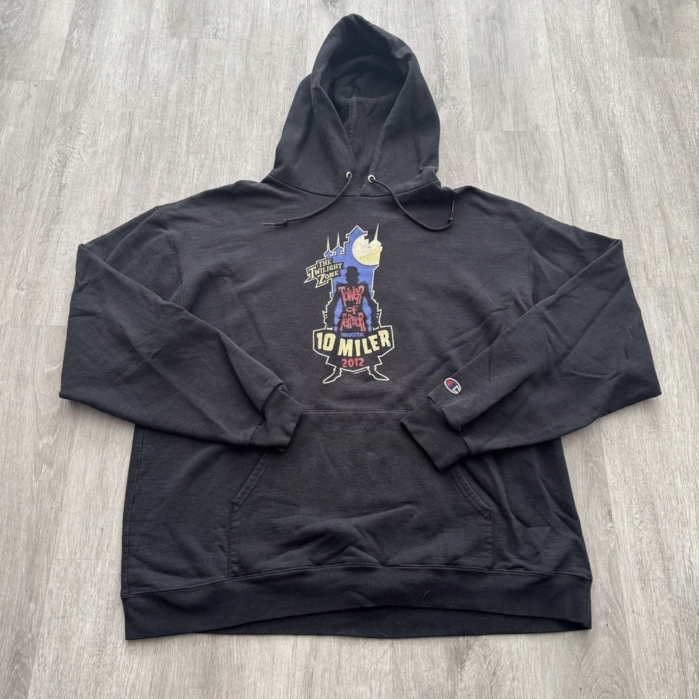 Disney Twilight Zone Tower of Terror Run Disney 2012 10 Mile Hoodie Size XL
